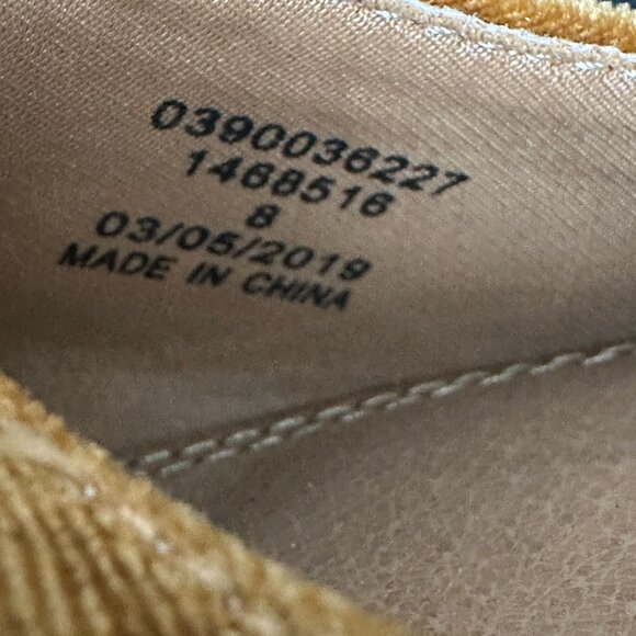 Asos Rust Velvet Square Toe Block Heel Size 8 Closed Toe Criss Cross - Picture 5 of 7